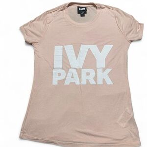 IVY PARK Blush Tee with White Logo